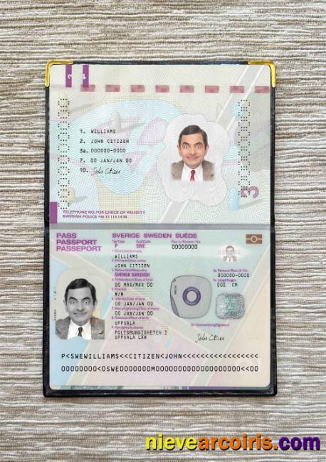 Sweden passport version 2 photolook